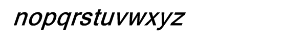 Halvorsen Bold Italic Font LOWERCASE