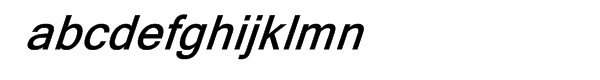 Halvorsen Extrabold Italic Font LOWERCASE