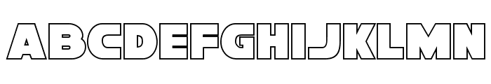Han Solo Outline Font LOWERCASE