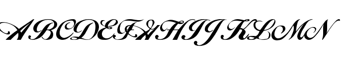 Hancock Regular Font UPPERCASE