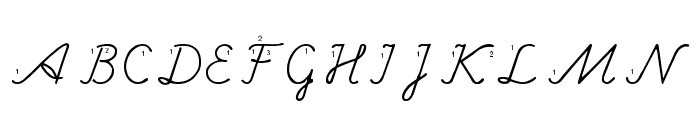 Hand Escort Font UPPERCASE