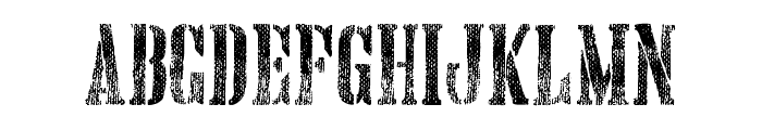 Hand Printing Press Meshed_demo Font UPPERCASE