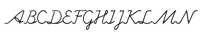 Hand writing Mutlu Font UPPERCASE
