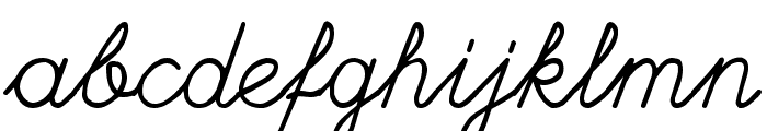 Hand writing Mutlu Font LOWERCASE