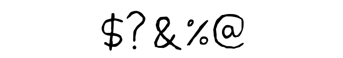 Handpen Font OTHER CHARS