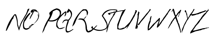 Handwriting Mehmood Font UPPERCASE