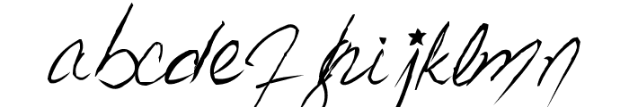 Handwriting Mehmood Font LOWERCASE