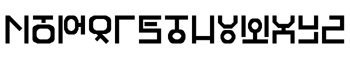 Hangeul Lookslike Regular Font UPPERCASE