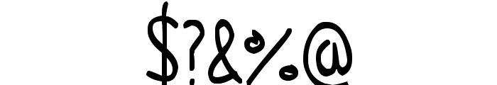 HannaHandwriting Font OTHER CHARS