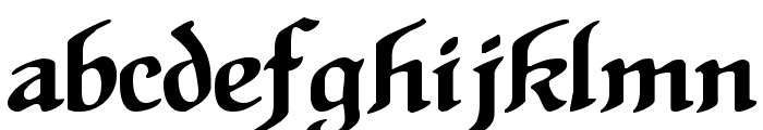 HansSachsGotisch Font LOWERCASE