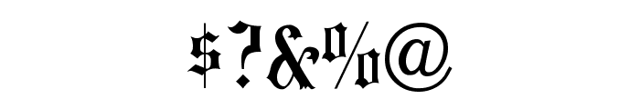 HansaGotisch Font OTHER CHARS