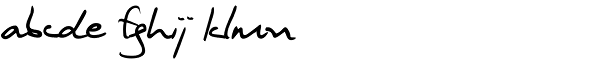 Harald Handwritingâ„¢ Font LOWERCASE