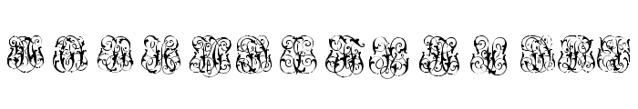 Hard to Read Monograms Two Font UPPERCASE