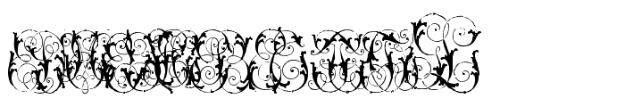 Hard to Read Monograms Two Font UPPERCASE