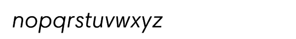 Harmonia Sans™ Italic Font LOWERCASE