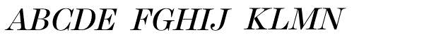 Harriet Display Regular Italic Font UPPERCASE