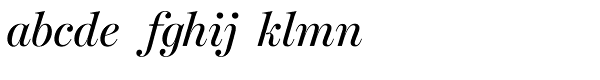 Harriet Display Regular Italic Font LOWERCASE