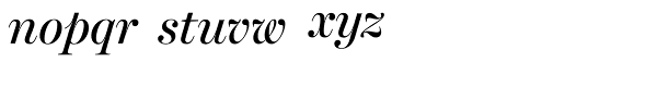 Harriet Display Regular Italic Font LOWERCASE
