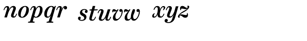 Harriet Text Medium Italic Font LOWERCASE
