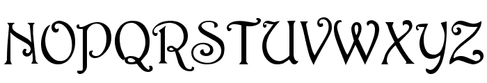 Harrington Regular Font UPPERCASE