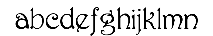 Harrington Regular Font LOWERCASE