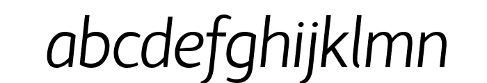 HattoriHanzo-LightItalic Font LOWERCASE