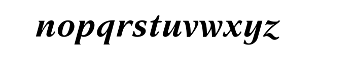 Haverj Bold Italic OT Font LOWERCASE