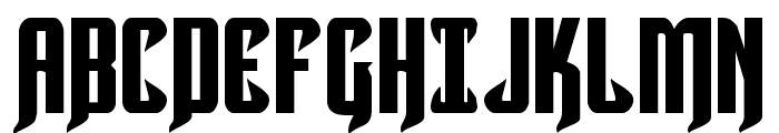 Hawkmoon Expanded Font UPPERCASE