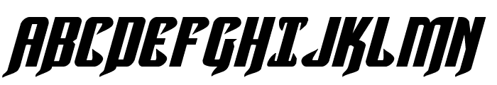 Hawkmoon Extra-expanded Italic Font UPPERCASE
