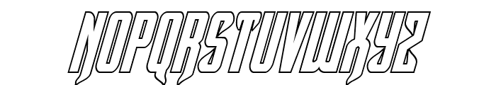 Hawkmoon Shadow Italic Font LOWERCASE