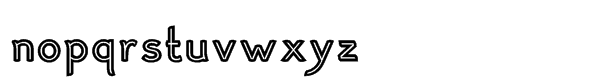Haymer™ Inline Font LOWERCASE