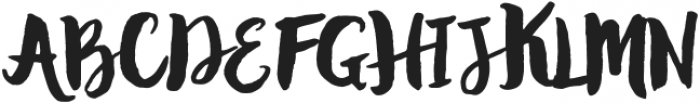 Hazelnut Typeface Regular otf (400) Font UPPERCASE