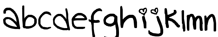 handwriting Font LOWERCASE