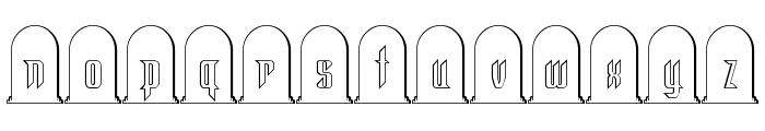 Headstone Regular Font LOWERCASE