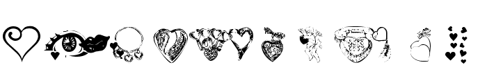 Heart & Soul Font UPPERCASE