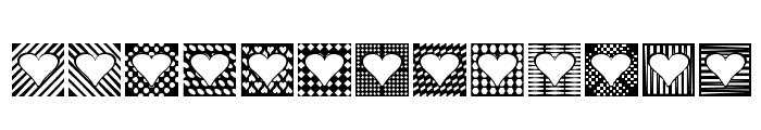 Heart Things 2 Font UPPERCASE