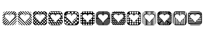 Heart Things 2 Font LOWERCASE