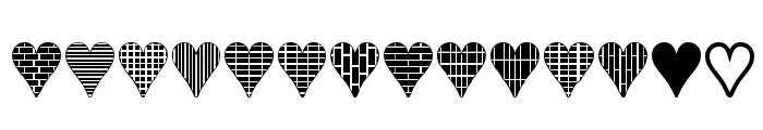 Heart Things 3 Font LOWERCASE