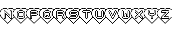 Hearts BRK Font LOWERCASE