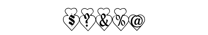 Hearts and Flowers Font OTHER CHARS