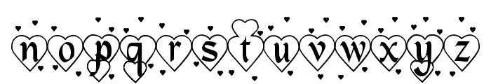Hearts and Flowers Font LOWERCASE