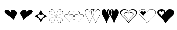 Hearts for 3D FX Font OTHER CHARS