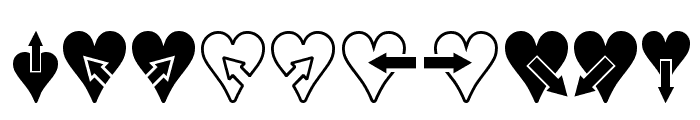 Hearts n Arrows Font OTHER CHARS