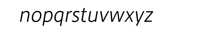 Hedley New Light Italic Pro Font LOWERCASE