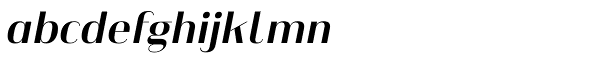 Heimat Display 16 Bold Italic Font LOWERCASE