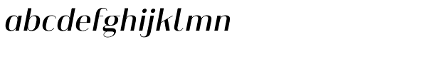 Heimat Display 16 Semi Bold Italic Font LOWERCASE