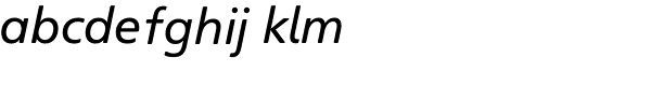 Heinemann-Roman Italic Font LOWERCASE