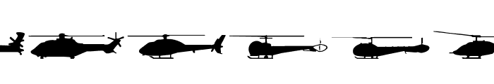 Hello Copters Solid Font LOWERCASE