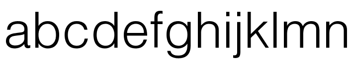 HelvLight Regular Font LOWERCASE