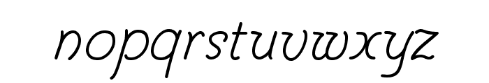 Helve Cursive Font LOWERCASE